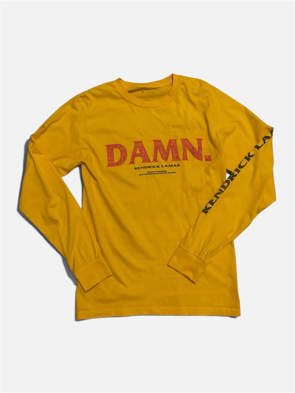 Kendrick Lamar Damn. Tour Long Sleeve Tee | Yellow Td… - Gem
